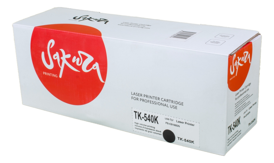 Картридж SAKURA TK540K для Kyocera Mita FS-C5100DN, черный, 5000 к.