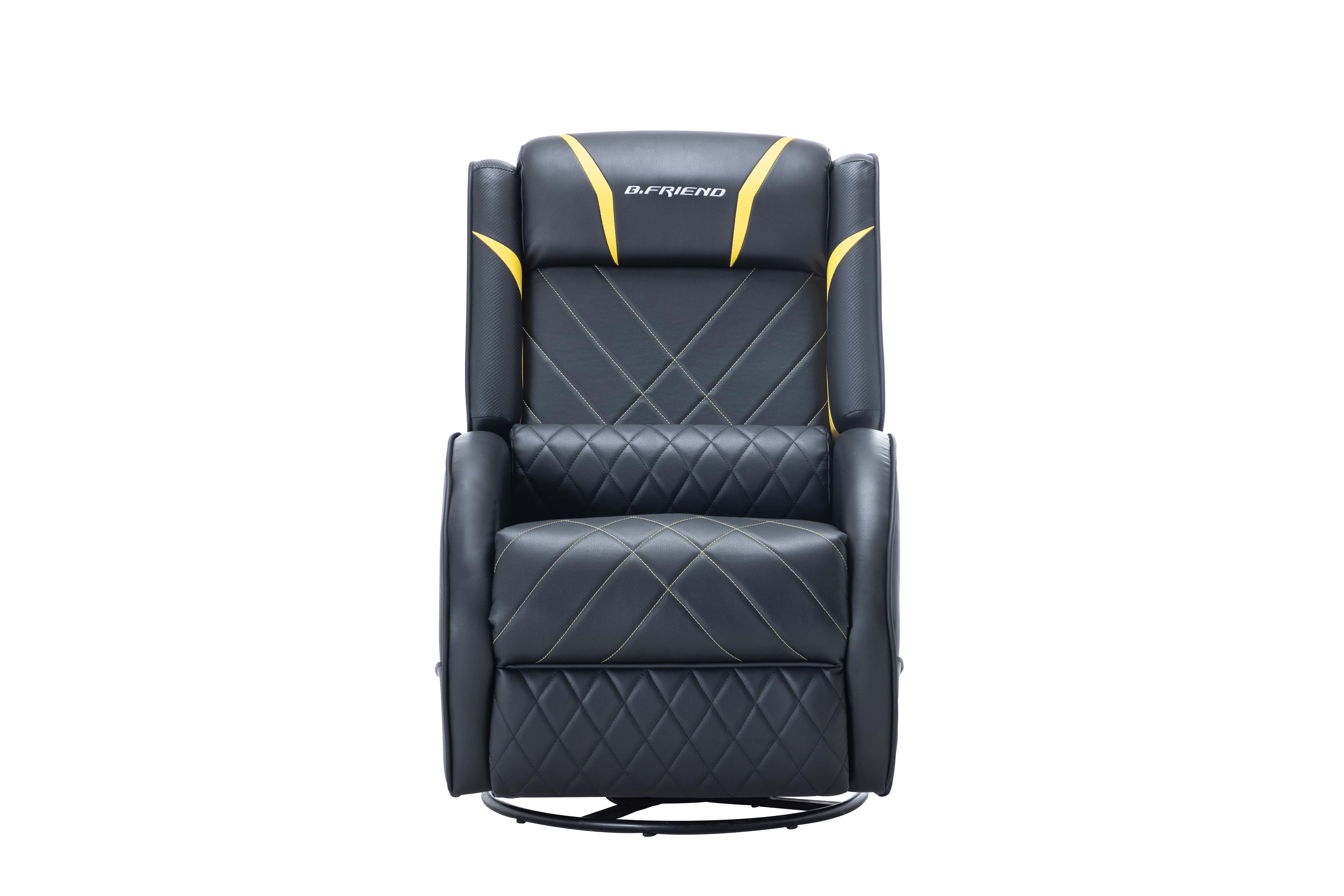 Кресло для геймеров B.Friend GS02 (without USB) Black-Yellow