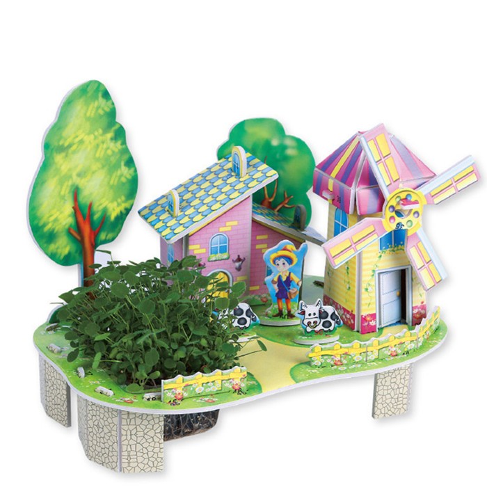 Zilipoo Живой 3D Пазл В гостях у мельника (23 детали)