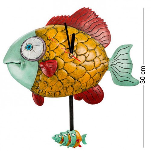 Настенные часы Рыбка 30 см World of Stratford T_1903128