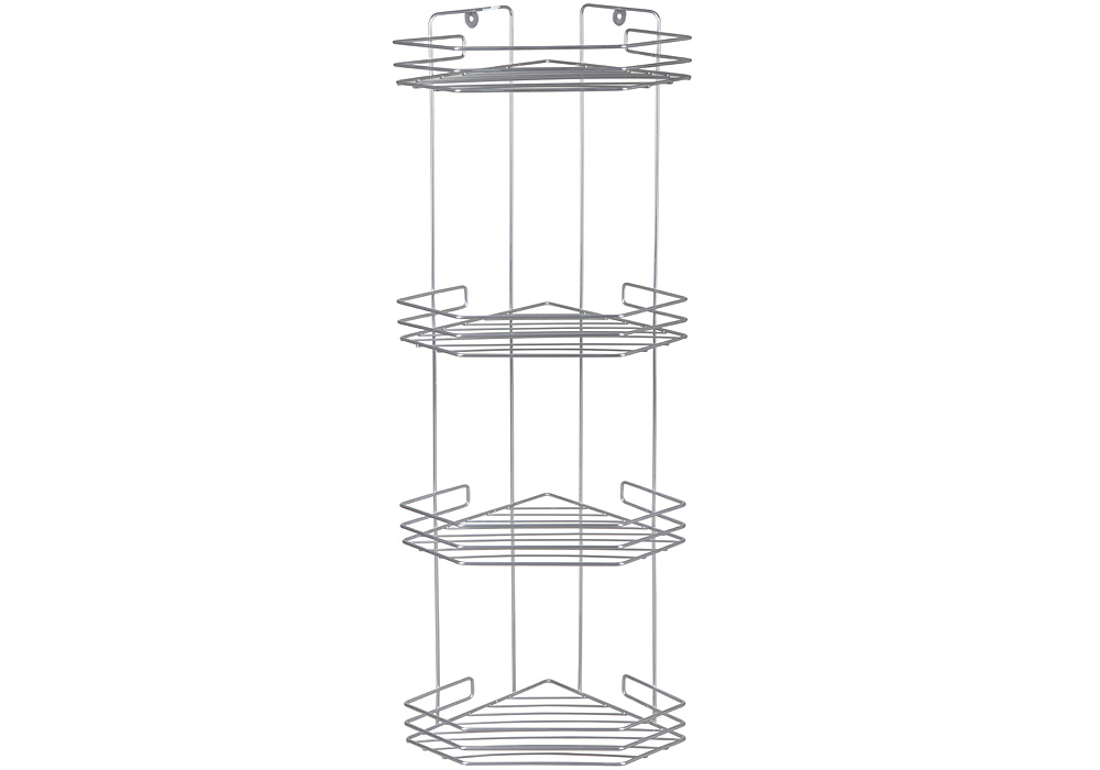 Rosenberg 4-х ярусная угловая RUS-385063-4 (серебристый)