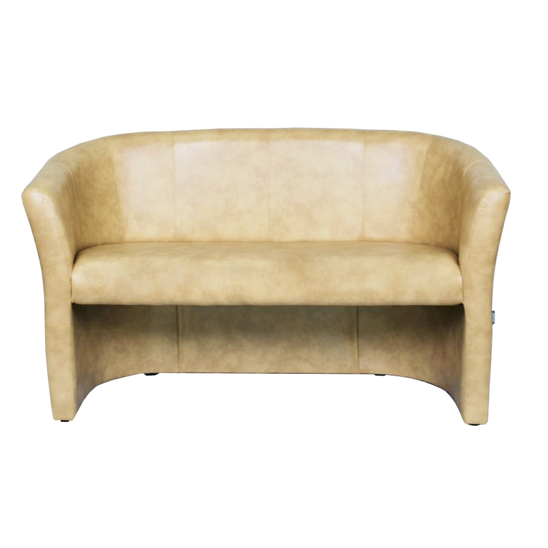 Диван двухместный модуль в гостиную, в офис Арабика кожзаменитель Жемчуг № 08 бежевый AMF