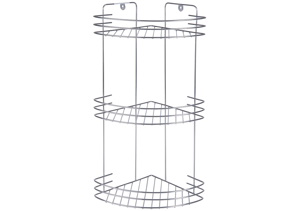 Rosenberg 3-х ярусная угловая RUS-385043-3 (серебристый)