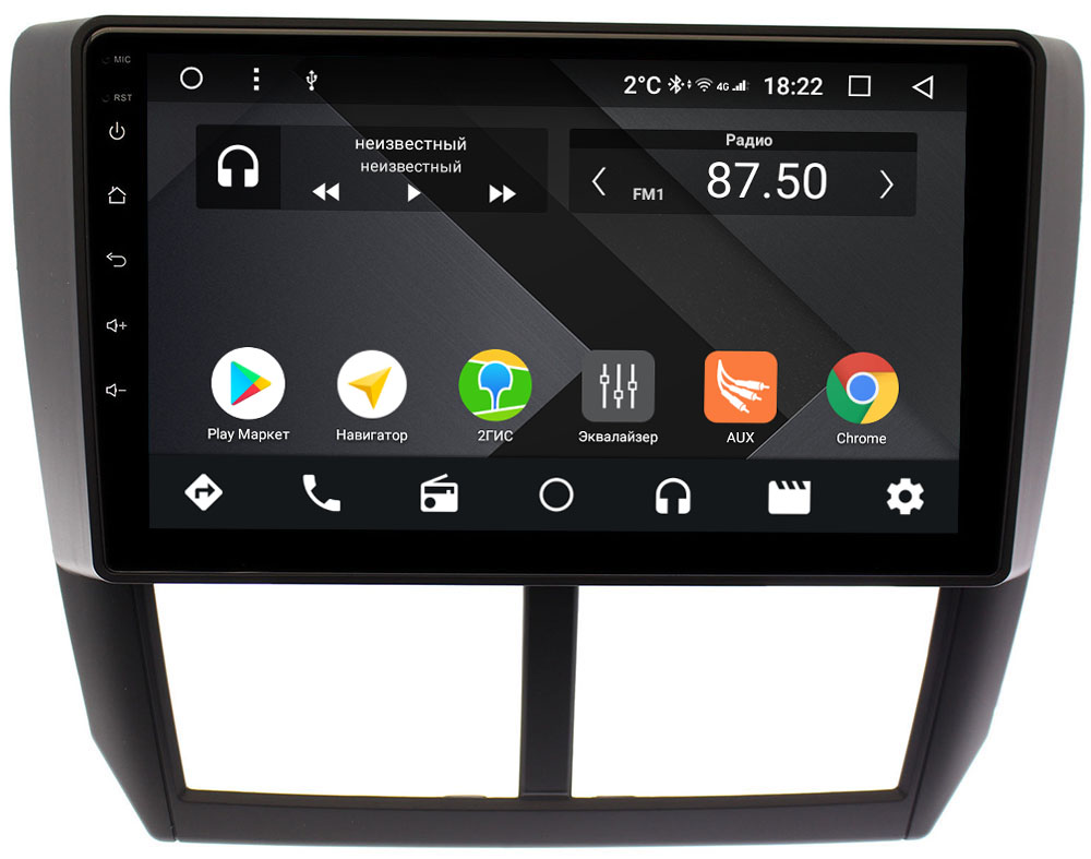 Штатная магнитола Subaru Forester, Impreza 2008-2014 Wide Media CF9080-OM-4/64 на Android 9.1 (TS9, DSP, 4G SIM, 4/64GB) (+ Камера заднего вида в подарок!)
