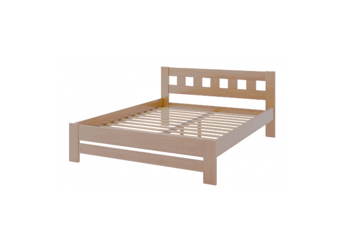 Кровать Camelia Сакура из массива сосны 120х200 капучино