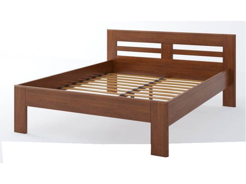 Кровать Camelia Нолина из массива сосны 140х200 орех