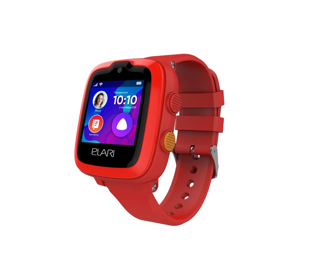 Детские умные часы Elari KidPhone-4G красные
