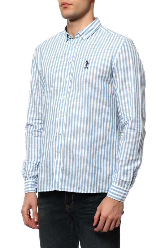 Рубашка U.S. POLO ASSN. G081SZ0040HANDOS VR036БЕЛЫЙ