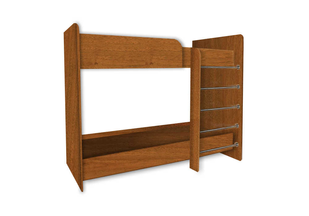 Кровать двухъярусная Camelia 90х200 орех лесной