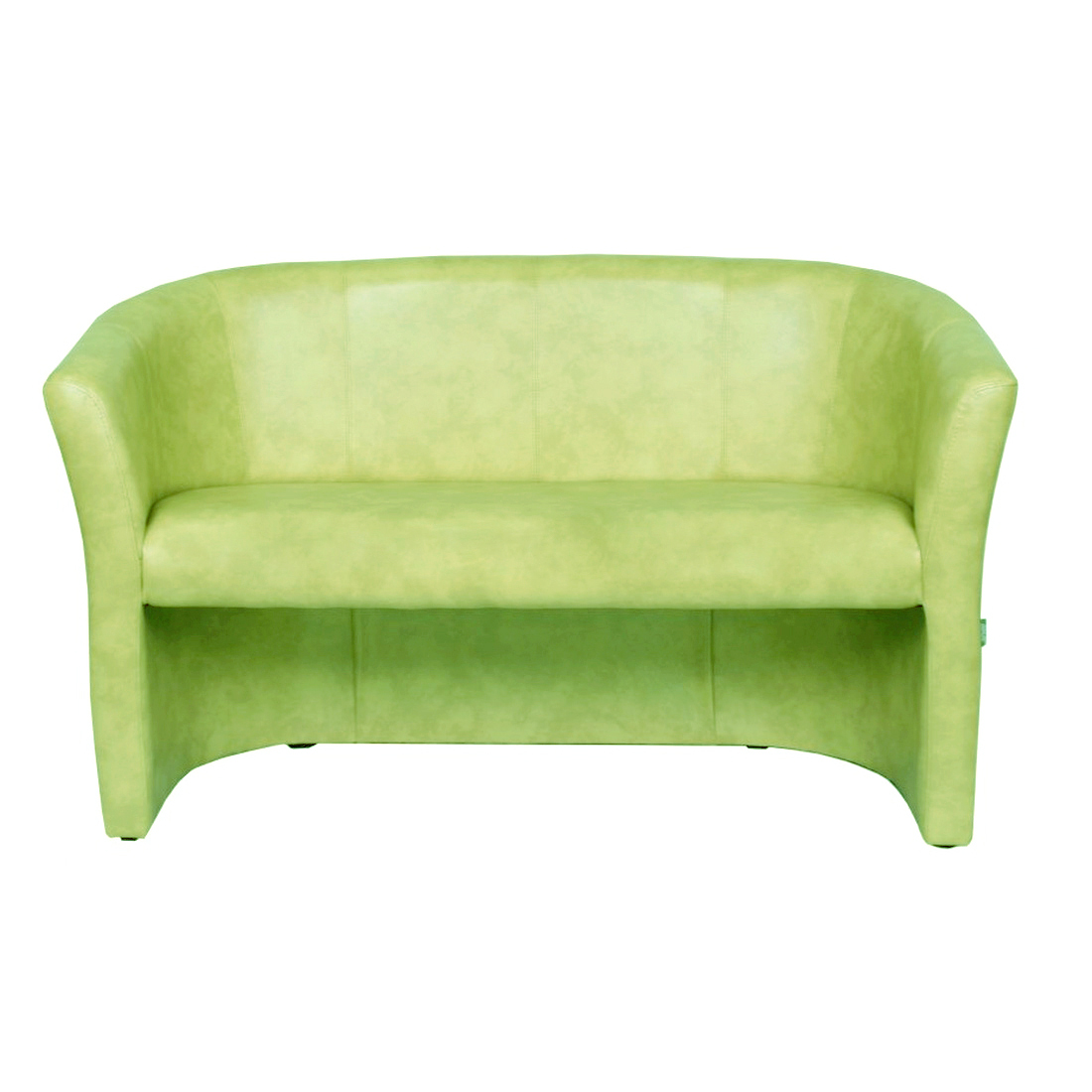 Диван двухместный модуль в гостиную, в офис Арабика кожзаменитель Неаполь N-34 салатовый AMF