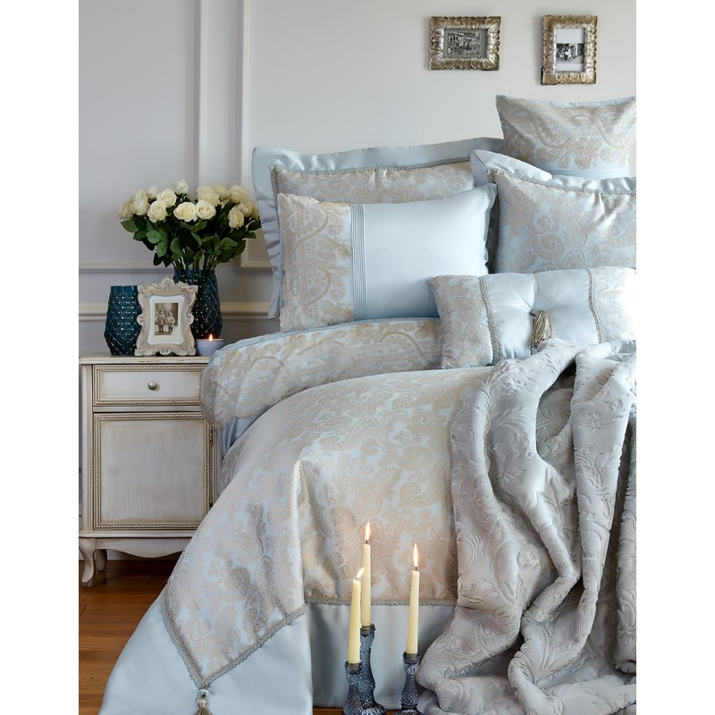 Покрывало с наволочками Karaca Home - Harem Best 2019-2 gray 270х260