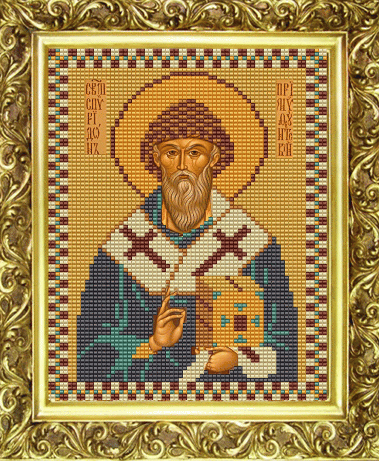 НИК 9109 Спиридон Тримифунтский - схема для вышивания (Конёк)