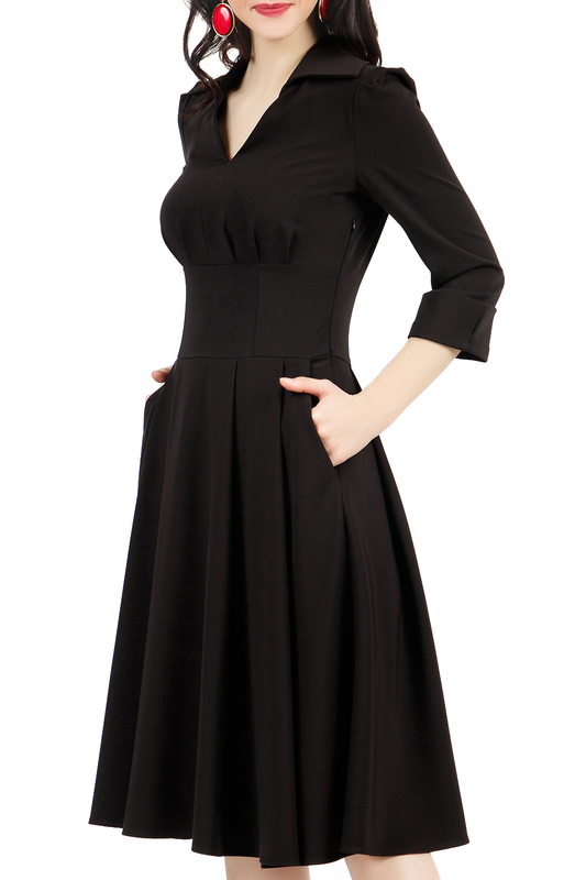Платье Grey Cat GPL00021Z(ALVINA)ЧЕРНЫЙ