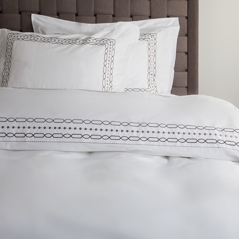 Постельное белье Penelope - Anya beyaz белый евро