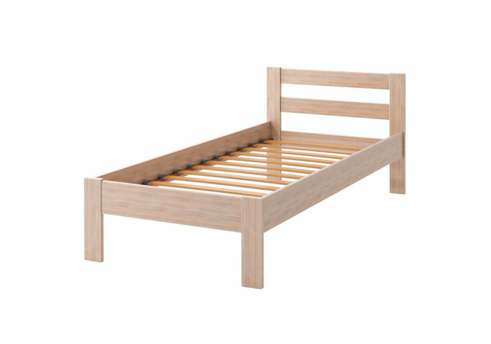 Кровать Camelia Альпина из массива сосны 120х200 капучино