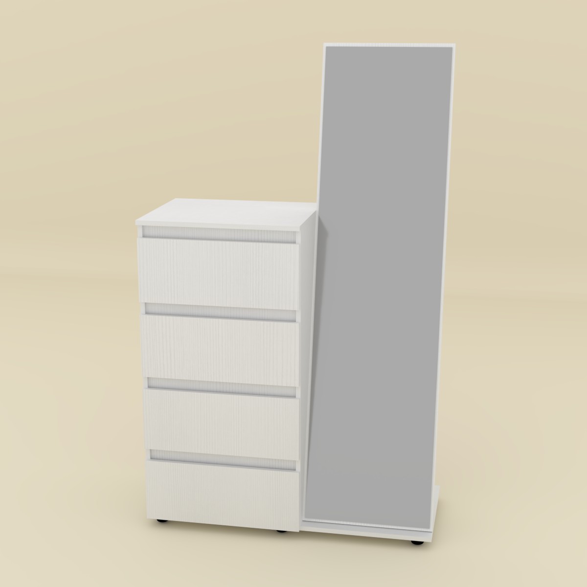 Комод Компанит Зеркало Нимфея Альба