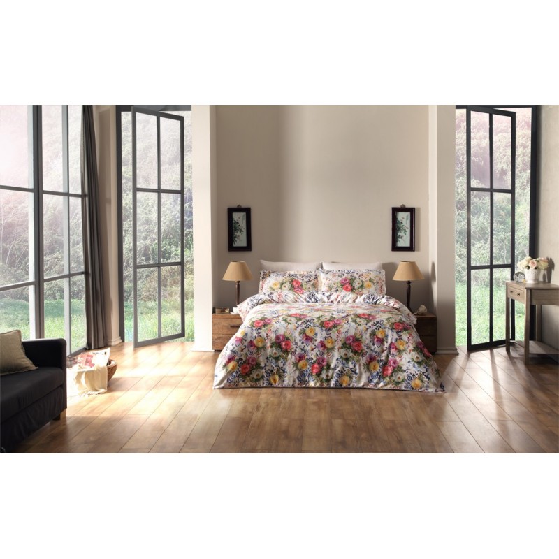 Постельное белье Tac сатин Digital - Sense lila лиловый евро