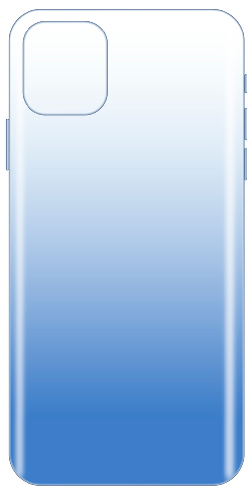Клип-кейс LuxCase iPhone 11прозрачный градиент Blue