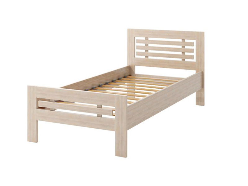 Кровать Camelia Фрезия из массива сосны 140х200 капучино