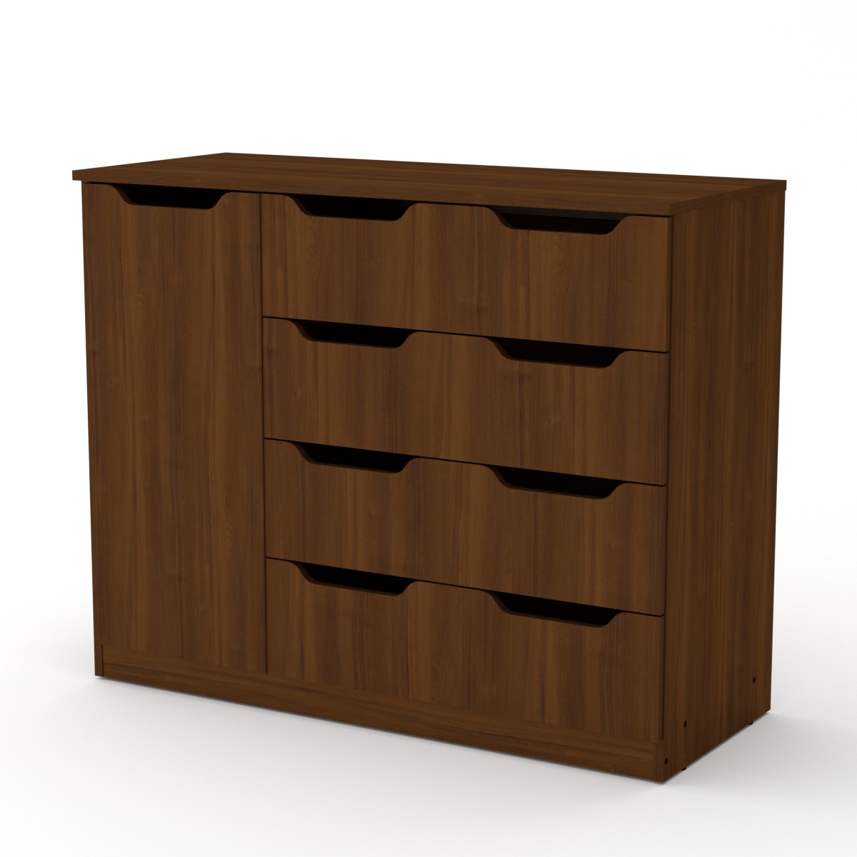 Комод Компанит 4+1М Орех Экко