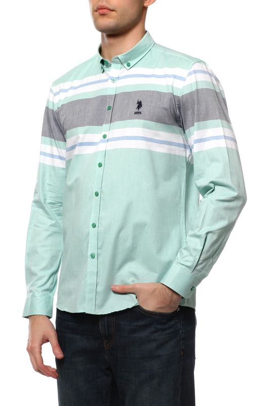 Рубашка U.S. Polo Assn. G081GL0040ANNENGA VR020ЗЕЛЕНЫЙ