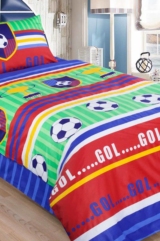 Постельное белье 1,5 сп 50x70 Jardin FOOTBOL_3320ЗЕЛЕНЫЙ