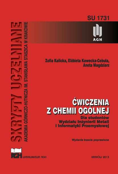 Ćwiczenia z chemii ogólnej dla studentów Wydziału Inżynierii Metali i Informatyki Przemysłowej
