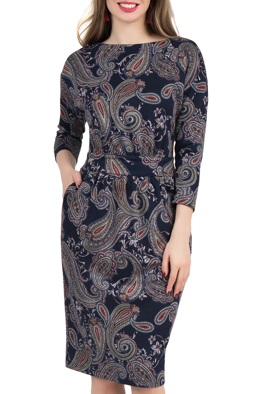 Платье Olivegrey PL000051Z(DILARA)ЧЕРНИЛЬНЫЙ