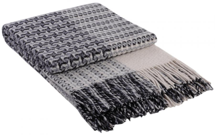 Плед Vladi Cappuccino бело-серый 200*220