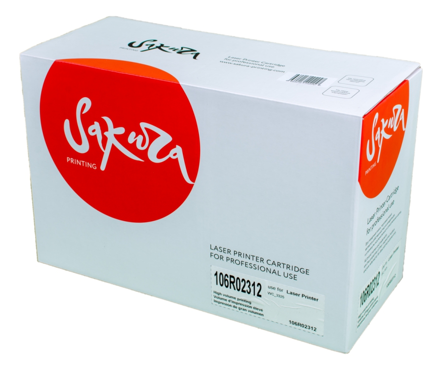 Картридж SAKURA 106R02312 для Xerox WC_3325, 11000 к.