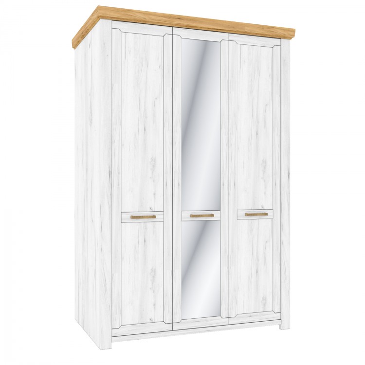 Шкаф распашной трехдверный в спальню из ДСП+МДФ Sudbury H Blonski