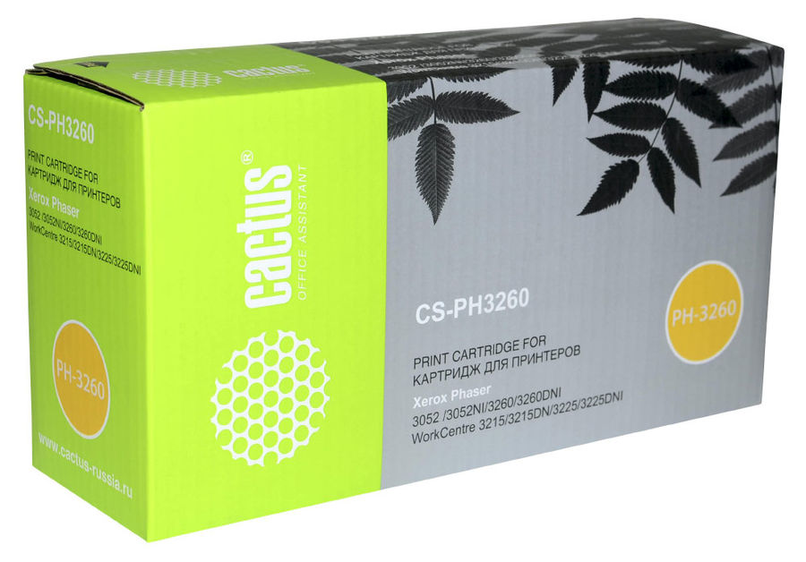 Картридж лазерный Cactus CS-PH3260X 106R02782 черный (6000стр.) для Xerox Ph 3052/3052NI/3260