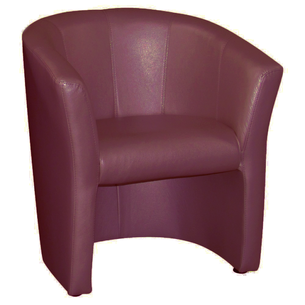 Диван одноместный модуль в гостиную, в офис Арабика кожзаменитель Неаполь N-08 бордовый AMF