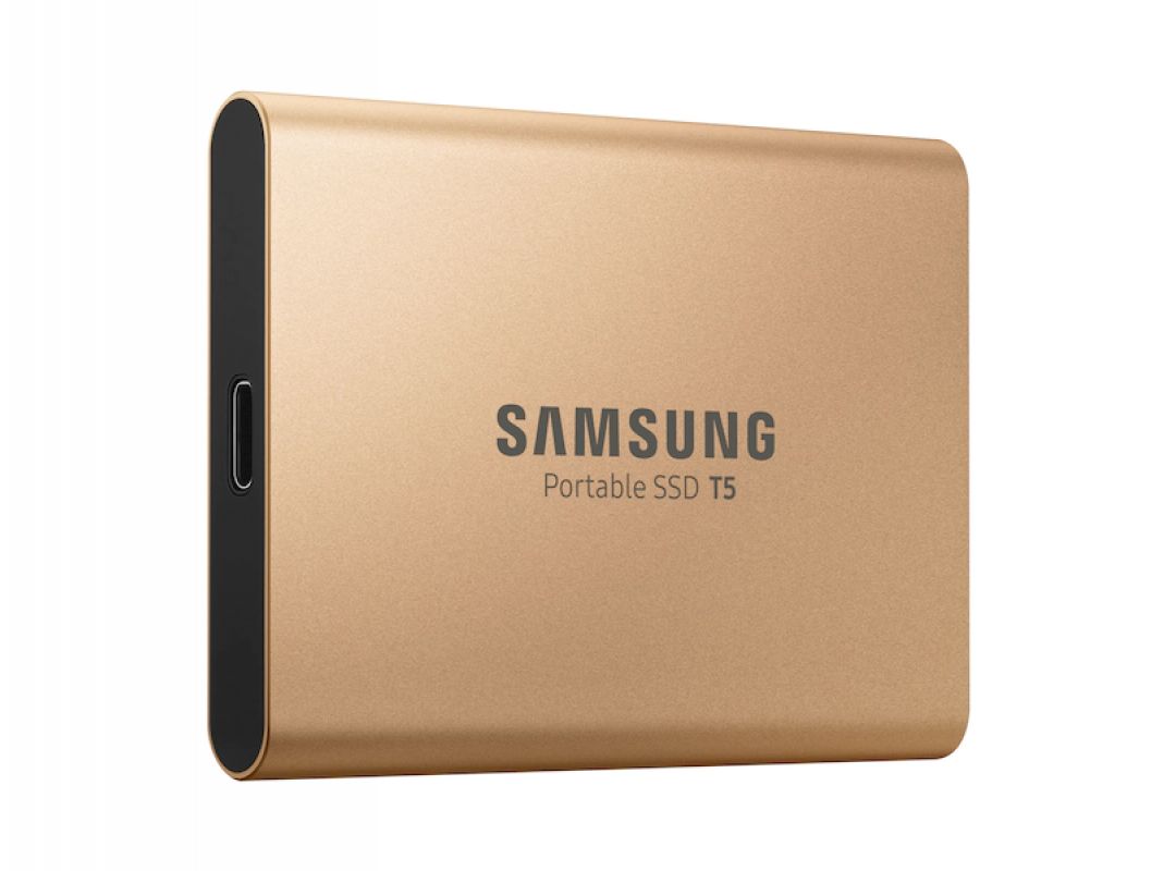 Внешний SSD Samsung Portable SSD T5 500гб Type-C Gold (MU-PA500G/WW)