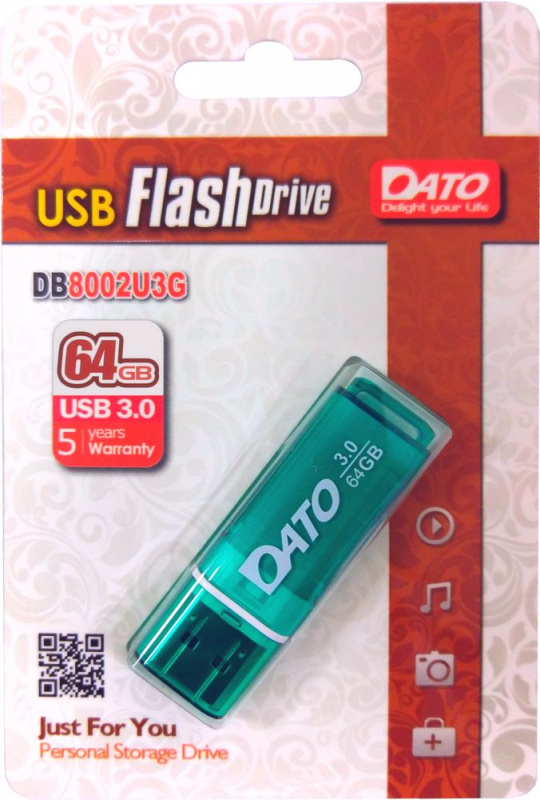 Dato DB8002U3 64Gb (зеленый)