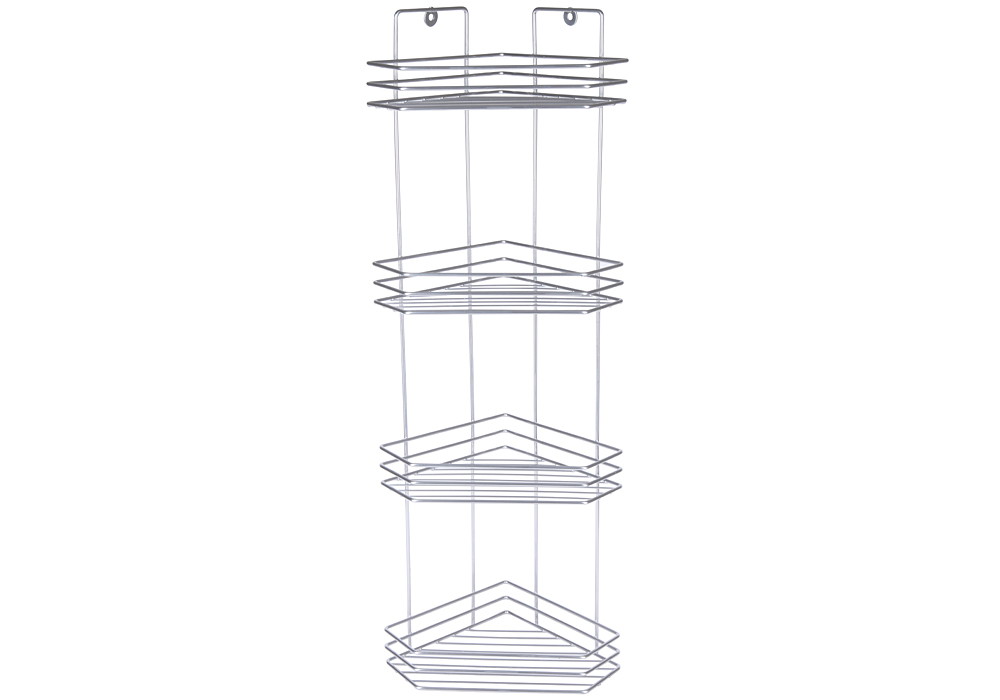 Rosenberg 4-х ярусная угловая RUS-385047-4 (серебристый)