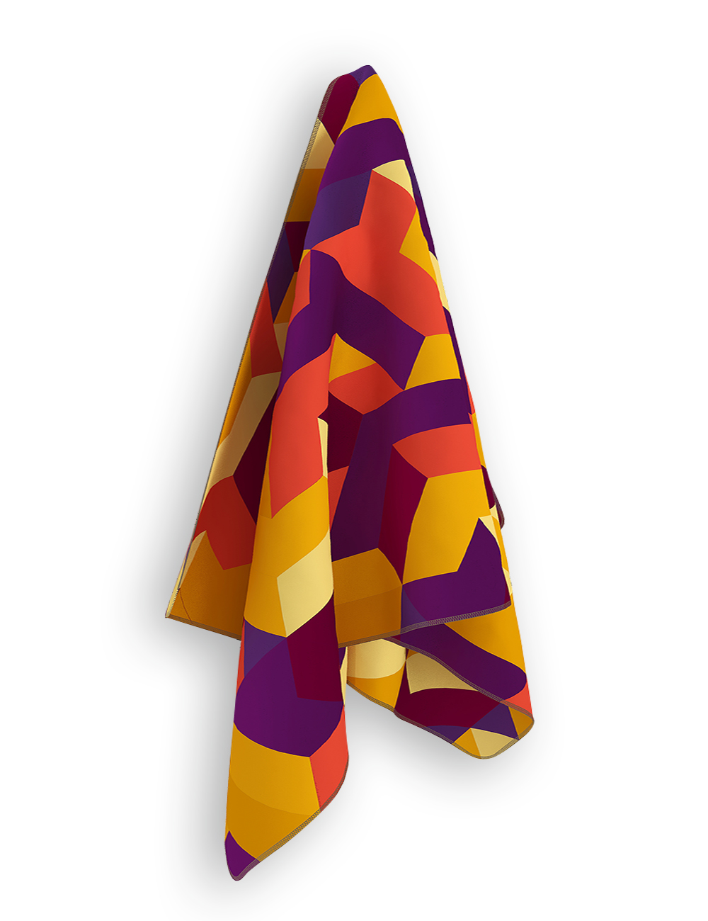 Полотенце из микрофибры EMMER для пляжа отдыха бассейна Geo Orang размер M, 70х140 см