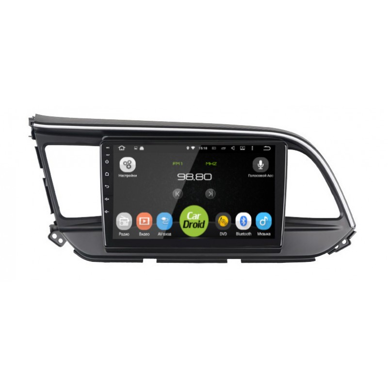 Штатная магнитола CarDroid RD-2026F для Hyundai Elantra 6 2019 (Android 9.0) DSP (+ Камера заднего вида в подарок!)