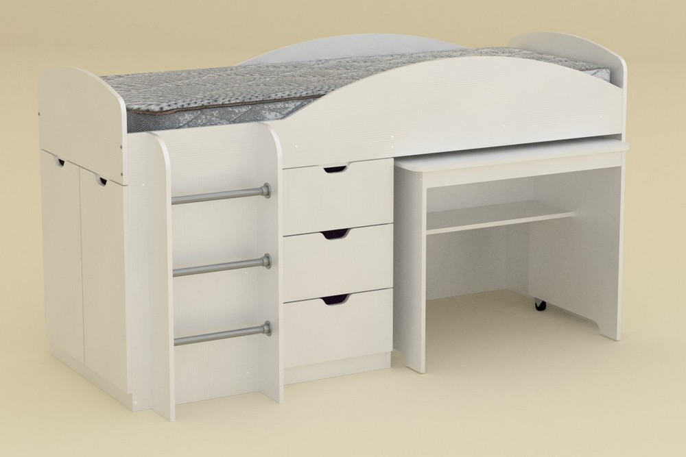 Мебель двухъярусная кровать со столом