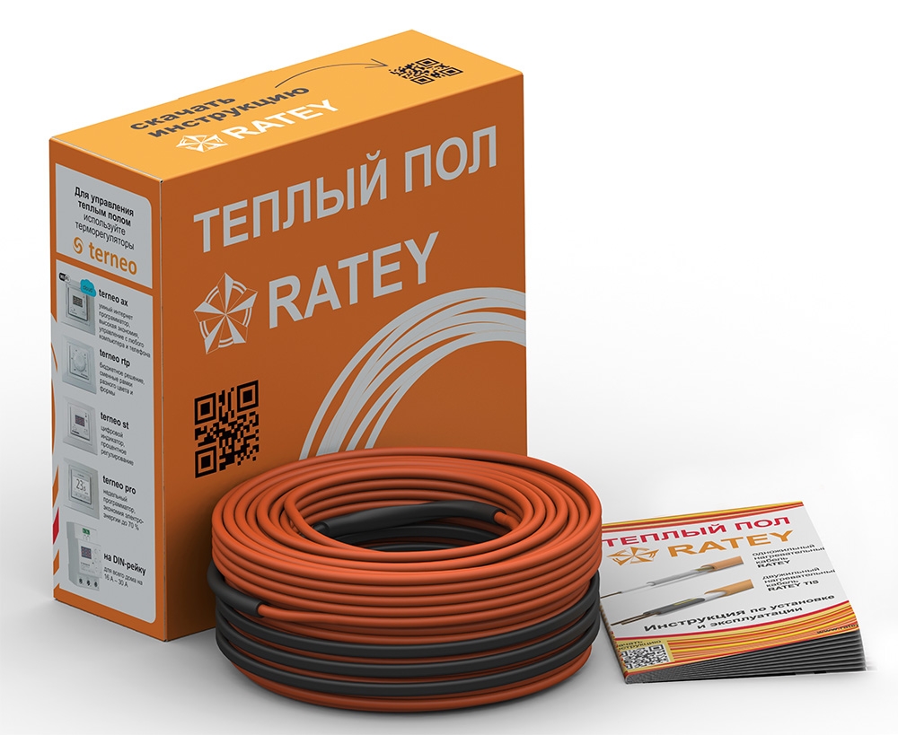 Нагревательный кабель Ratey RD2 9.4 м.кв - 1350 Вт - 75м