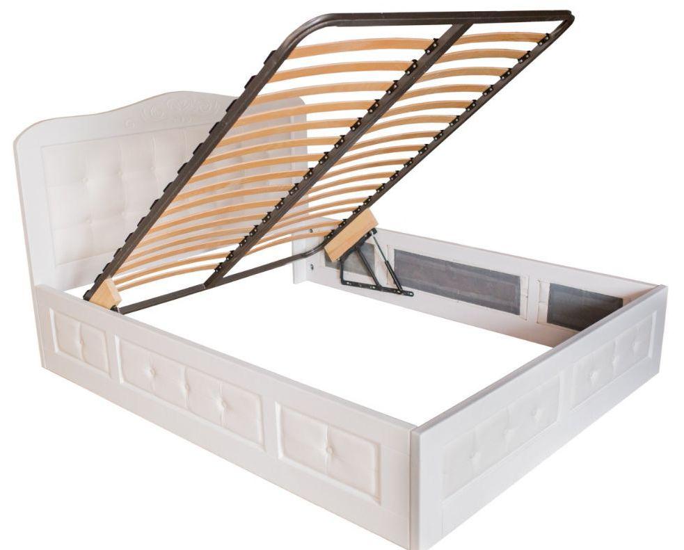 Кровать деревянная ArtWood Гранада 160х200+ ламели с подьемным механизмом, Цвет дерева АrtWood Белый