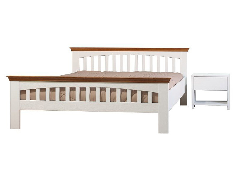Кровать Camelia Лаванда из массива бука 120х200 белый