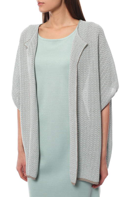 Кардиган Marina Rinaldi 2342029 79ЗЕЛЕНЫЙ, КОРИЧНЕВЫЙ, БЕЛЫЙ