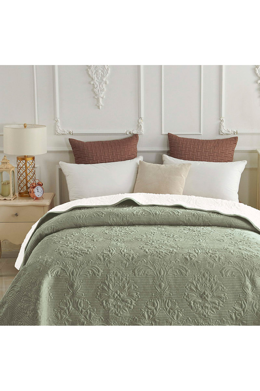 Плед Вивальди 220х240 Sofi De Marko ПЛ-В03-220Х240 СВЕТЛО-ЗЕЛЕНЫЙ