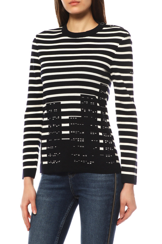 Пуловер SAINT JAMES 2414 NAVY, ECUME