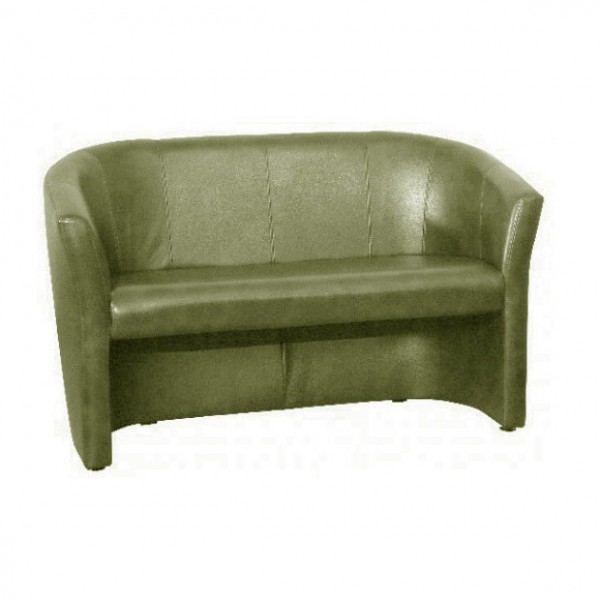 Диван двухместный модуль в гостиную, в офис Арабика кожзаменитель Мадрас оливковый AMF