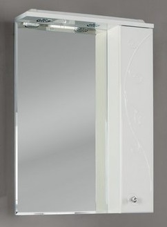 Зеркало со шкафом Акватон Лиана 65 1A166202LL01R Белое R