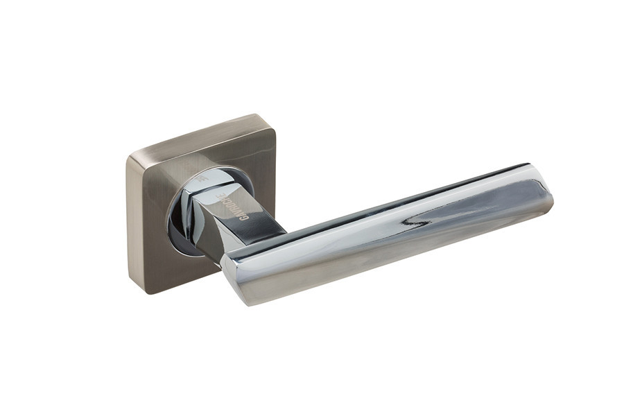 Ручка дверная на розетке GAVROCHE NIOBIUM SN/CP