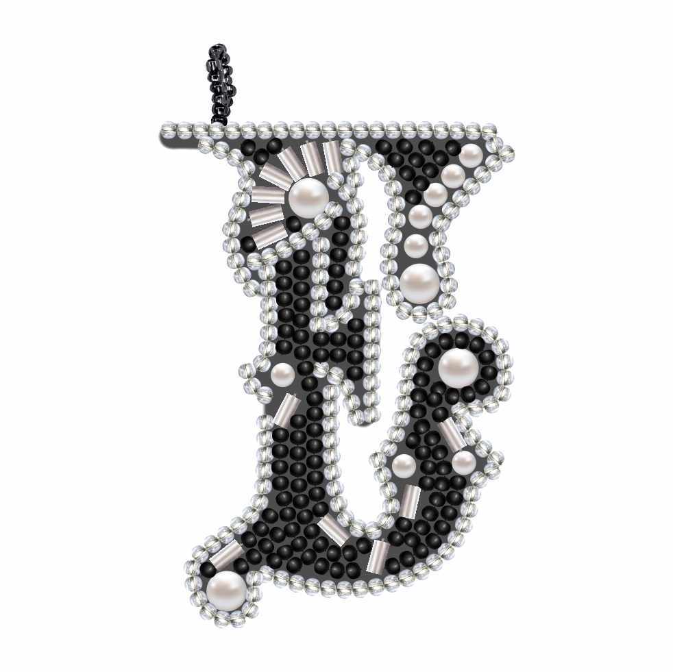 Набор для вышивания «Nova Sloboda» РВ2078 Буква Е