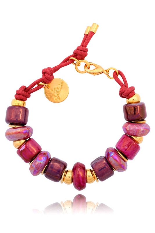 Браслет BY DZIUBEKA BIL1660 VРОЗОВЫЙ, ФИОЛЕТОВЫЙ